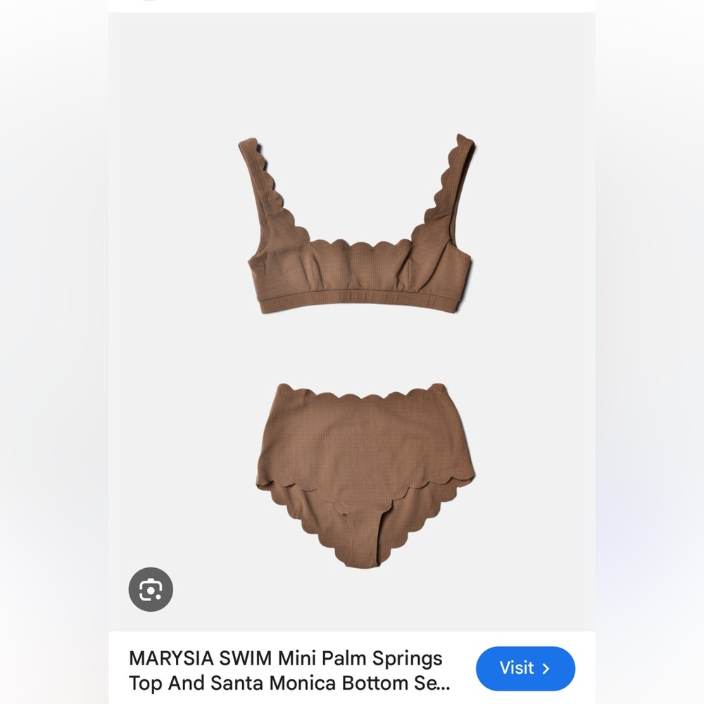 Marysia Mini Palm Spring Swim Brown Bikini Set